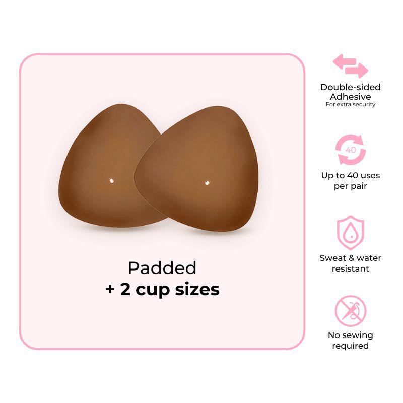 Curveluxe™ Ultra Boost Inserts | Patented Sticky Fashion Bra Inserts