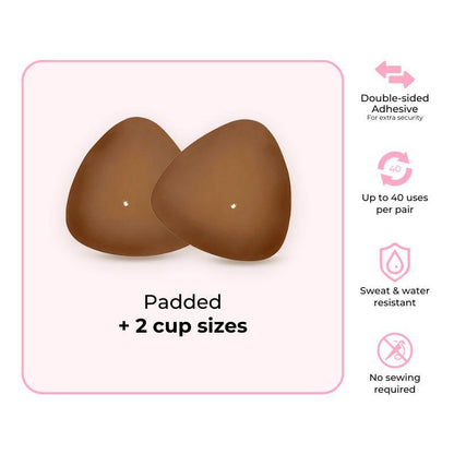 Curveluxe™ Ultra Boost Inserts | Patented Sticky Fashion Bra Inserts